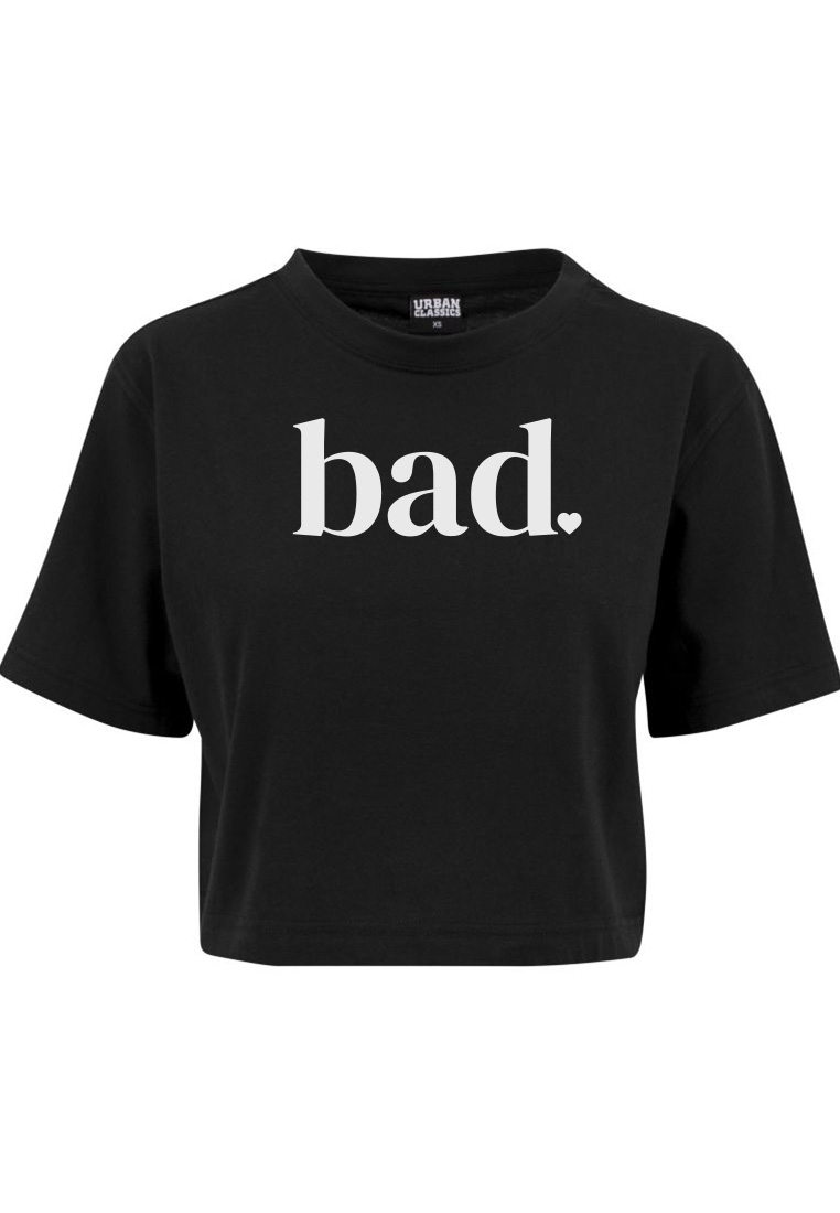 bad - cropped shirt - black - bad behavior